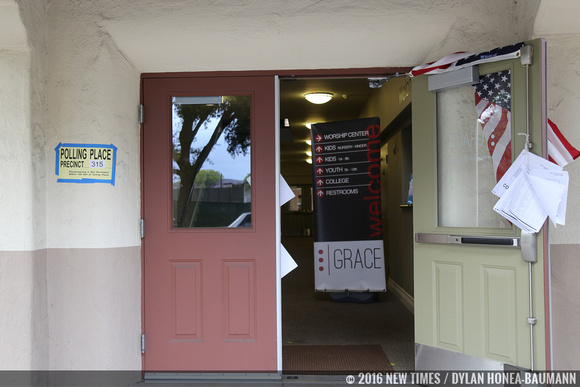 Grace Baptist Church in San Luis Obispo volunteered to be one of many polling places in the county.
