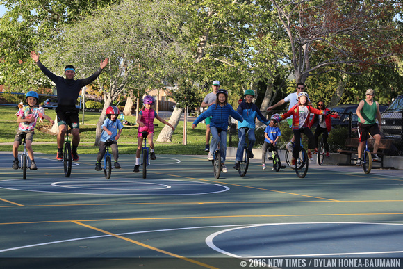 The SLO Juggling and Unicycling Club works every year to be  ready for the Holiday Parade.